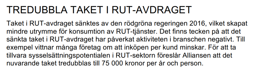 Ur Alliansens PM från 2017-06-30